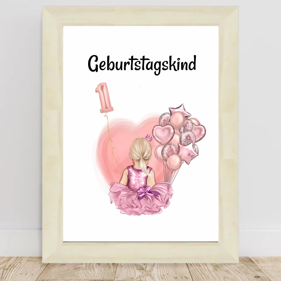 Poster mit Rahmen Hellholz 1