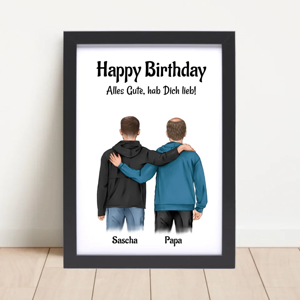 Poster mit Rahmen Schwarz 4