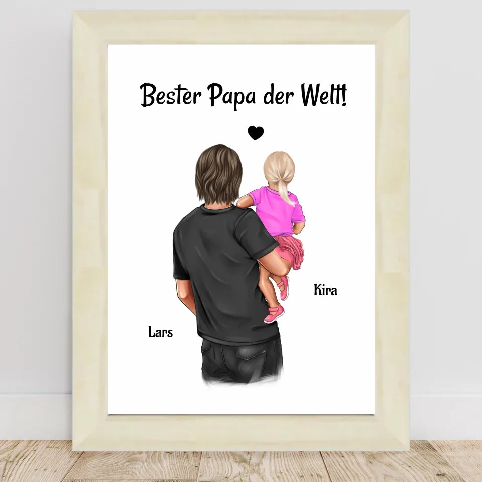 Poster mit Rahmen Hellholz 1