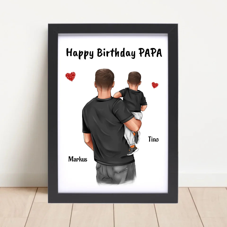 Poster mit Rahmen Schwarz 4