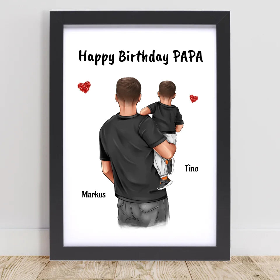 Poster mit Rahmen Schwarz 1