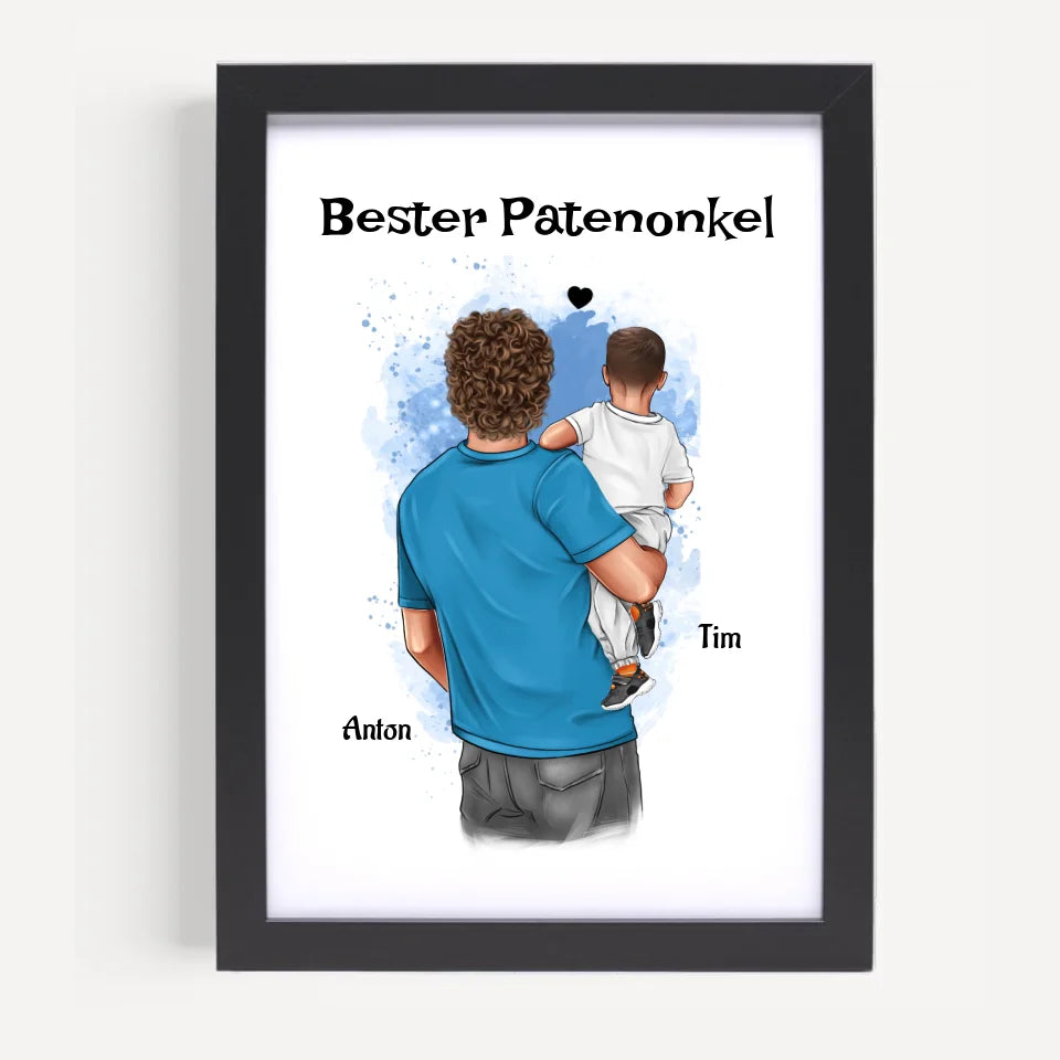 Poster mit Rahmen Schwarz 5