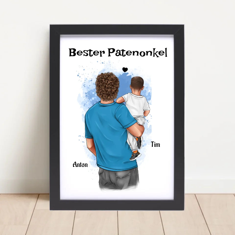 Poster mit Rahmen Schwarz 4