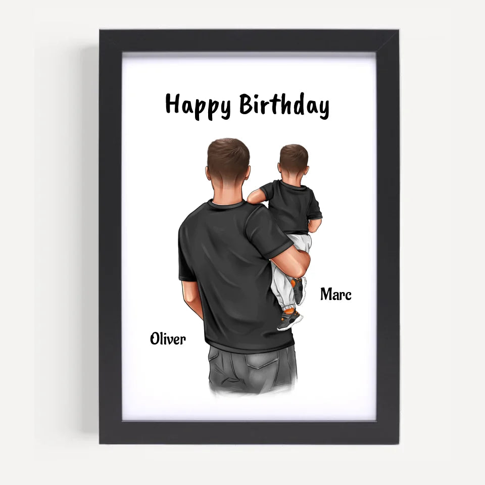 Poster mit Rahmen Schwarz 5