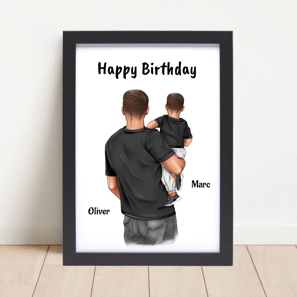 Poster mit Rahmen Schwarz 4
