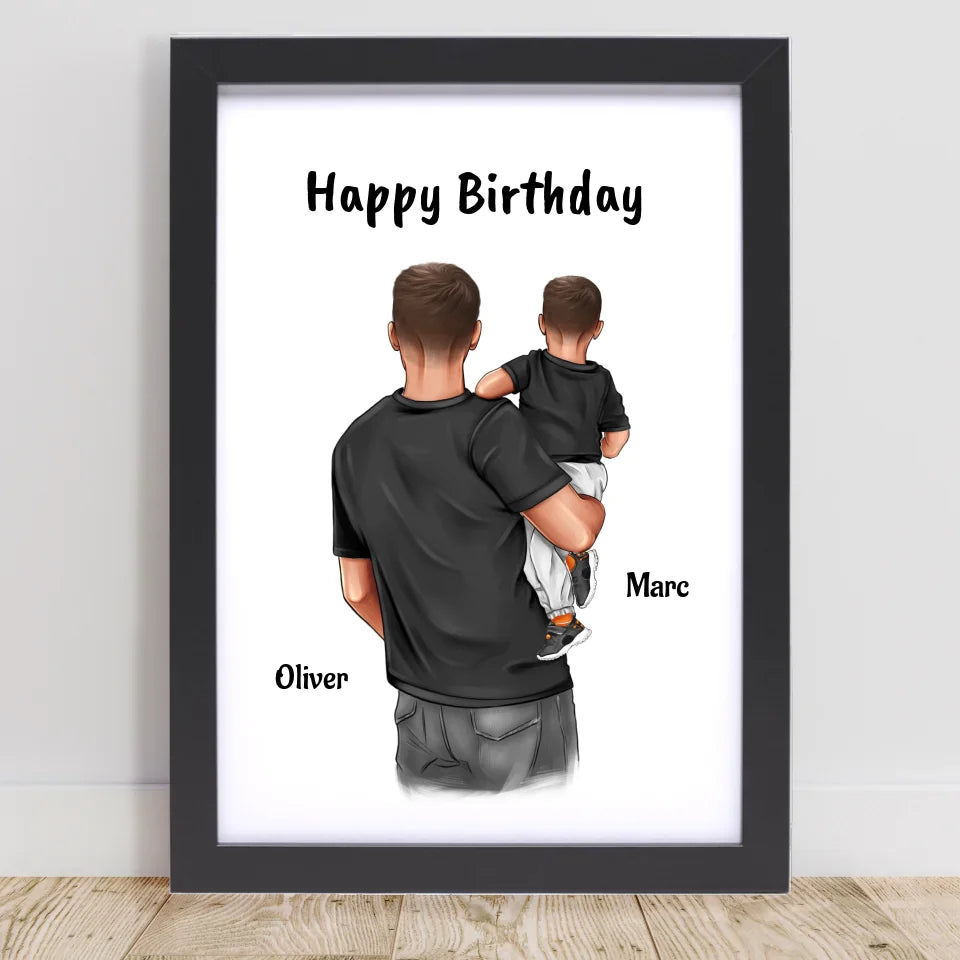 Poster mit Rahmen Schwarz 1