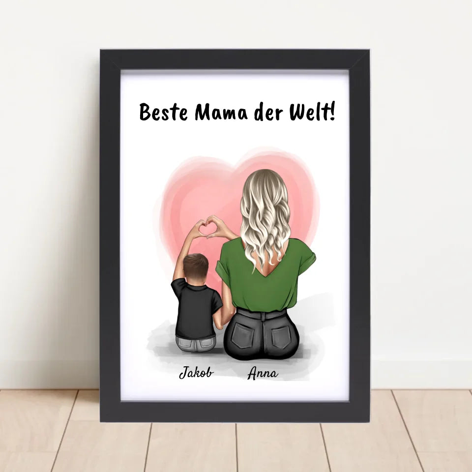Poster mit Rahmen Schwarz 4