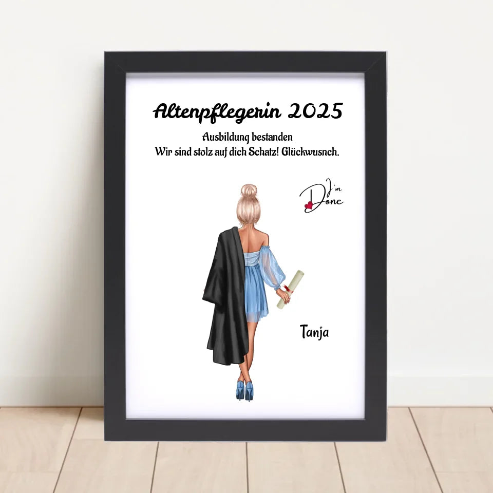 Poster mit Rahmen Schwarz 4