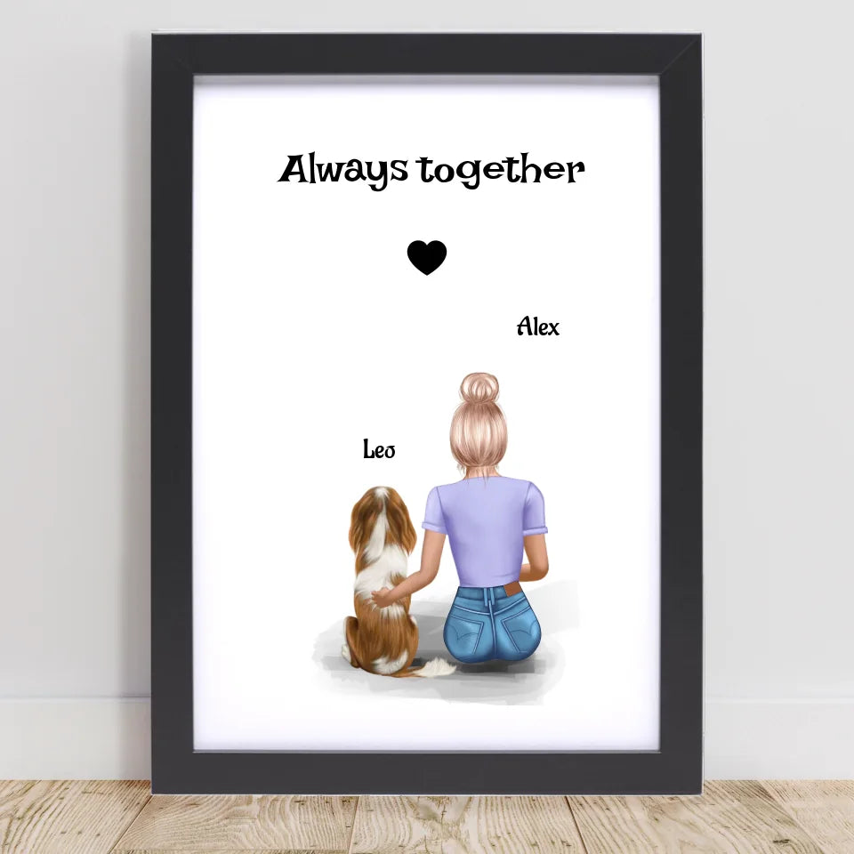 Poster mit Rahmen Schwarz 1