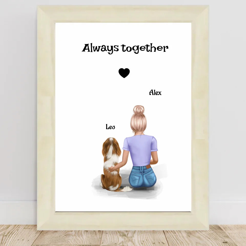 Poster mit Rahmen Hellholz 1
