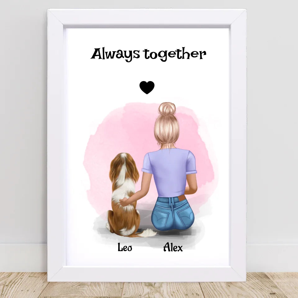 Poster mit Rahmen Weiß 2