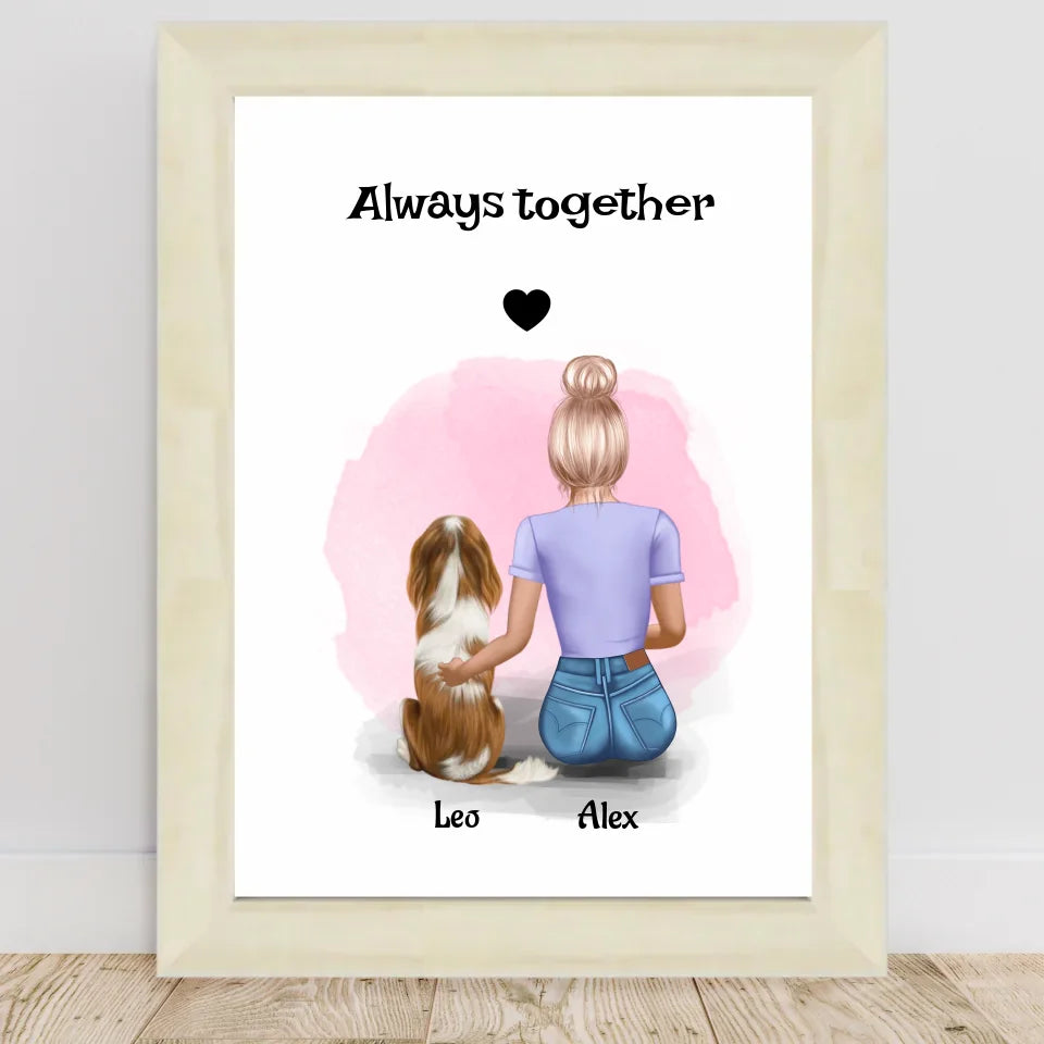 Poster mit Rahmen Hellholz 1