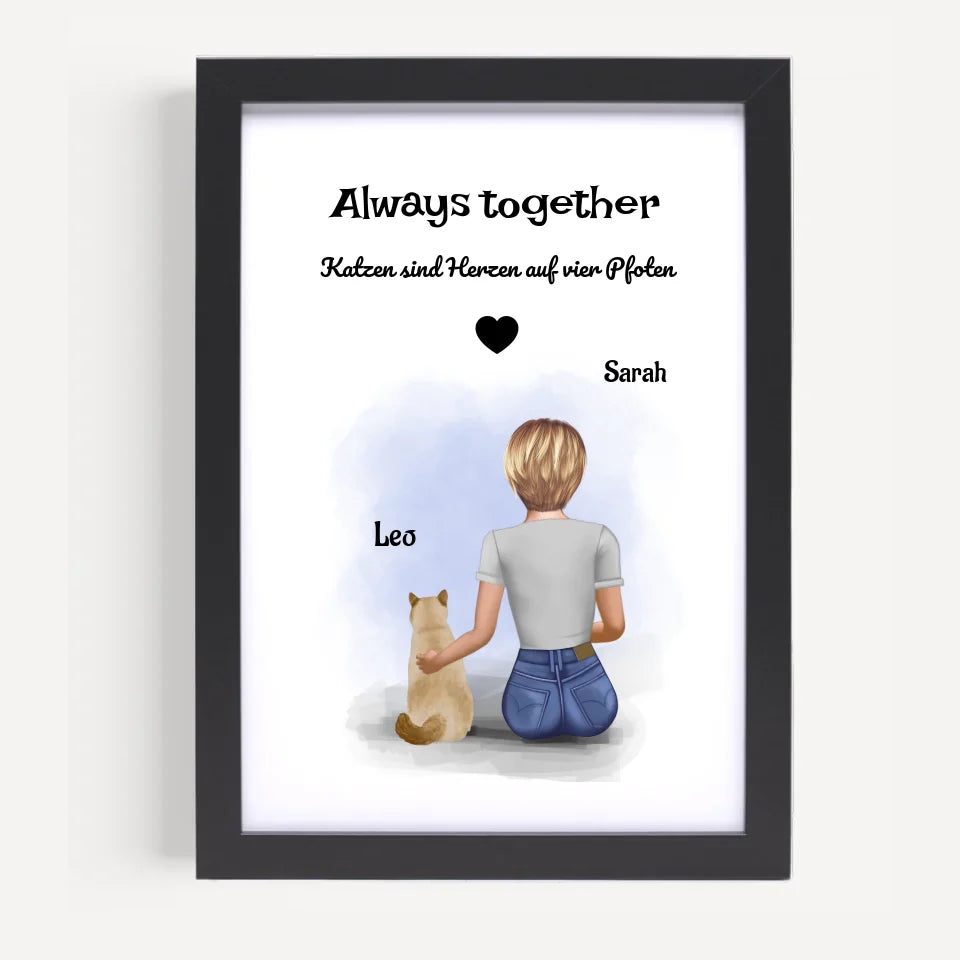 Poster mit Rahmen Schwarz 5