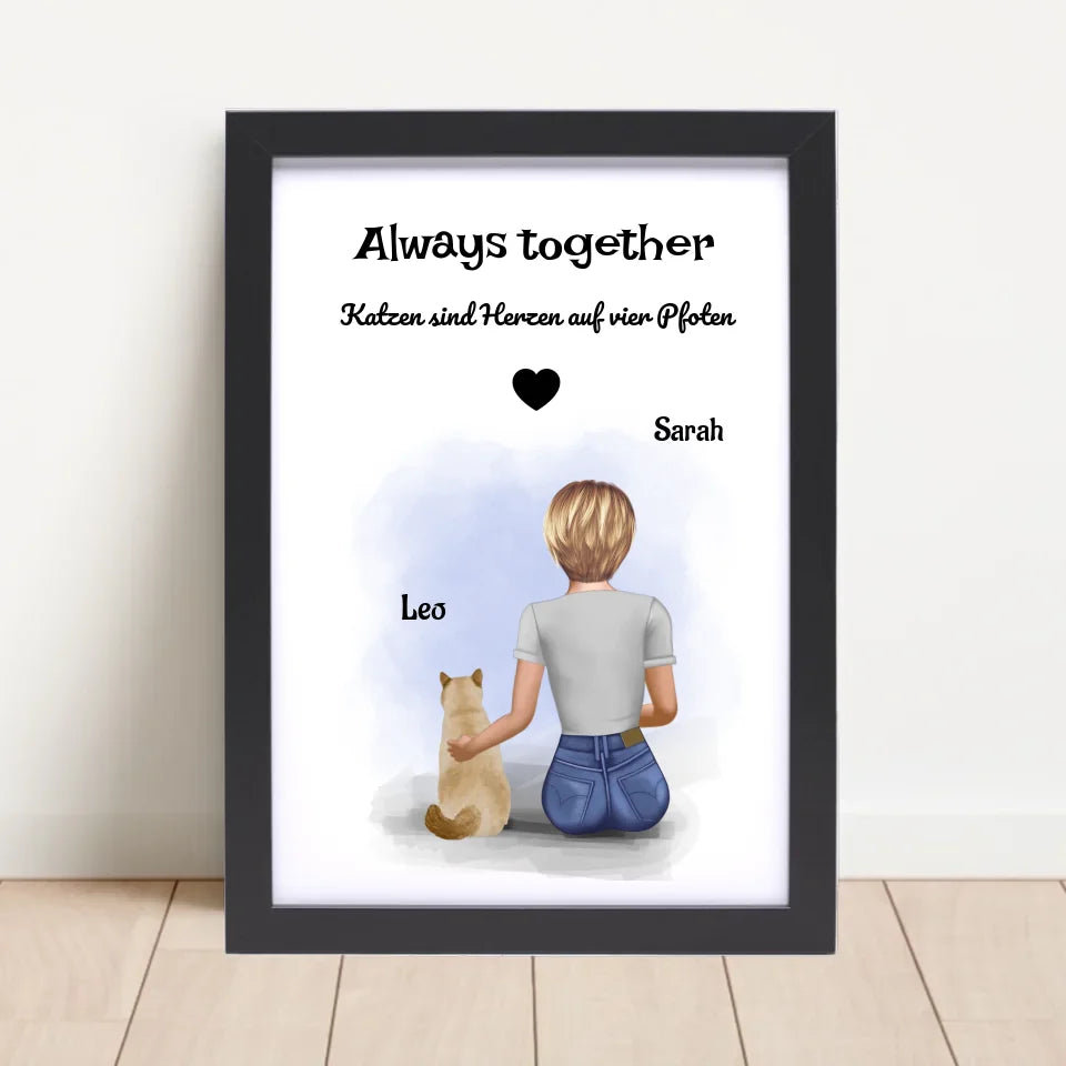 Poster mit Rahmen Schwarz 4