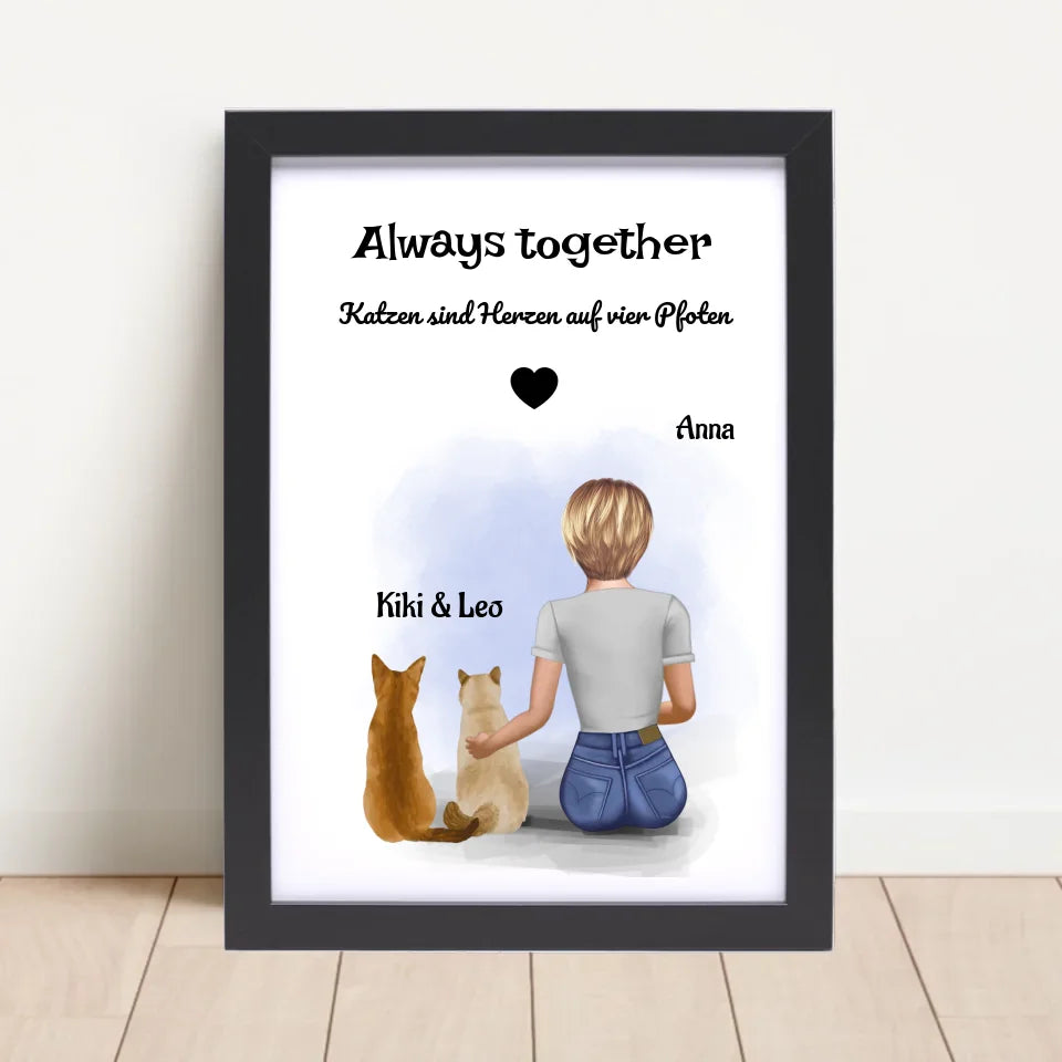 Poster mit Rahmen Schwarz 4