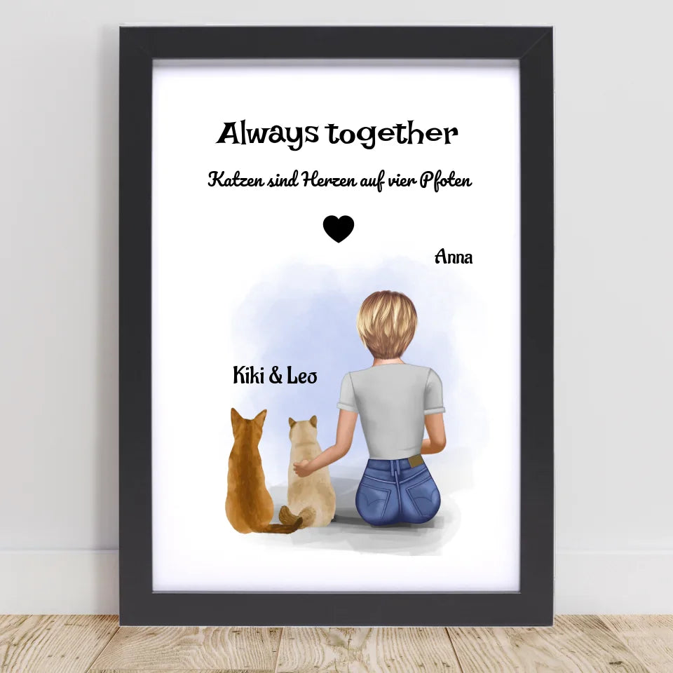Poster mit Rahmen Schwarz 1