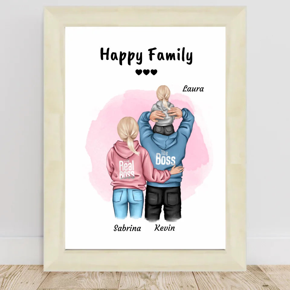 Poster mit Rahmen Hellholz 1