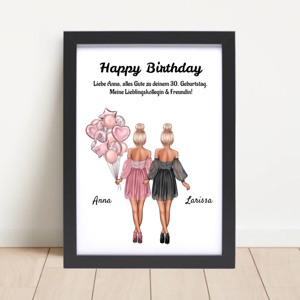 Poster mit Rahmen Schwarz 4
