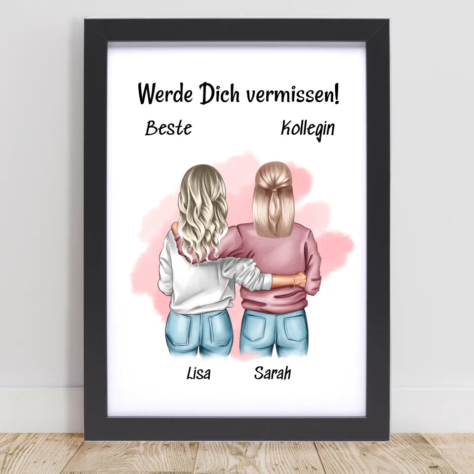 Poster mit Rahmen Schwarz 1