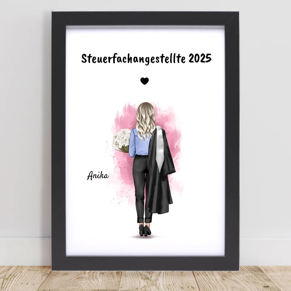 Poster mit Rahmen Schwarz 1