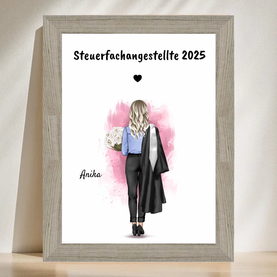 Poster mit Rahmen Beige 3