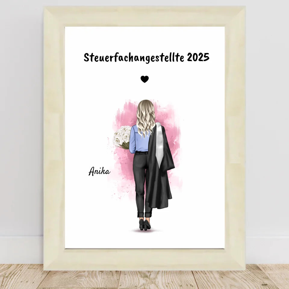 Poster mit Rahmen Hellholz 1