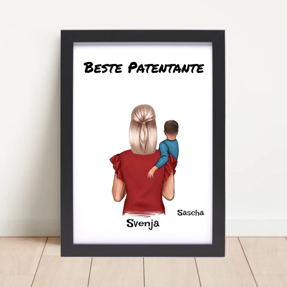 Poster mit Rahmen Schwarz 4