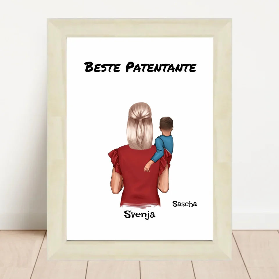 Poster mit Rahmen Hellholz 2