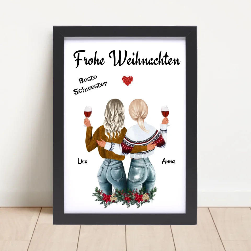 Poster mit Rahmen Schwarz 4