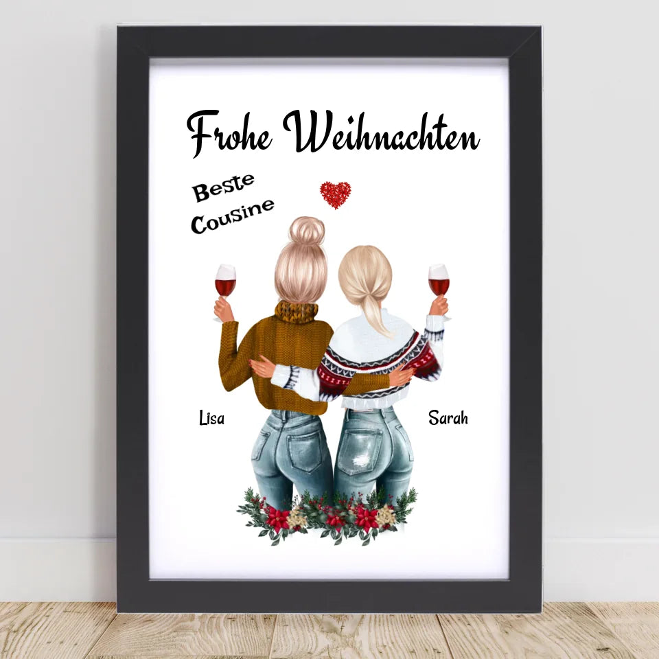 Poster mit Rahmen Schwarz 1
