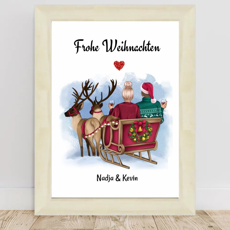 Poster mit Rahmen Hellholz 1