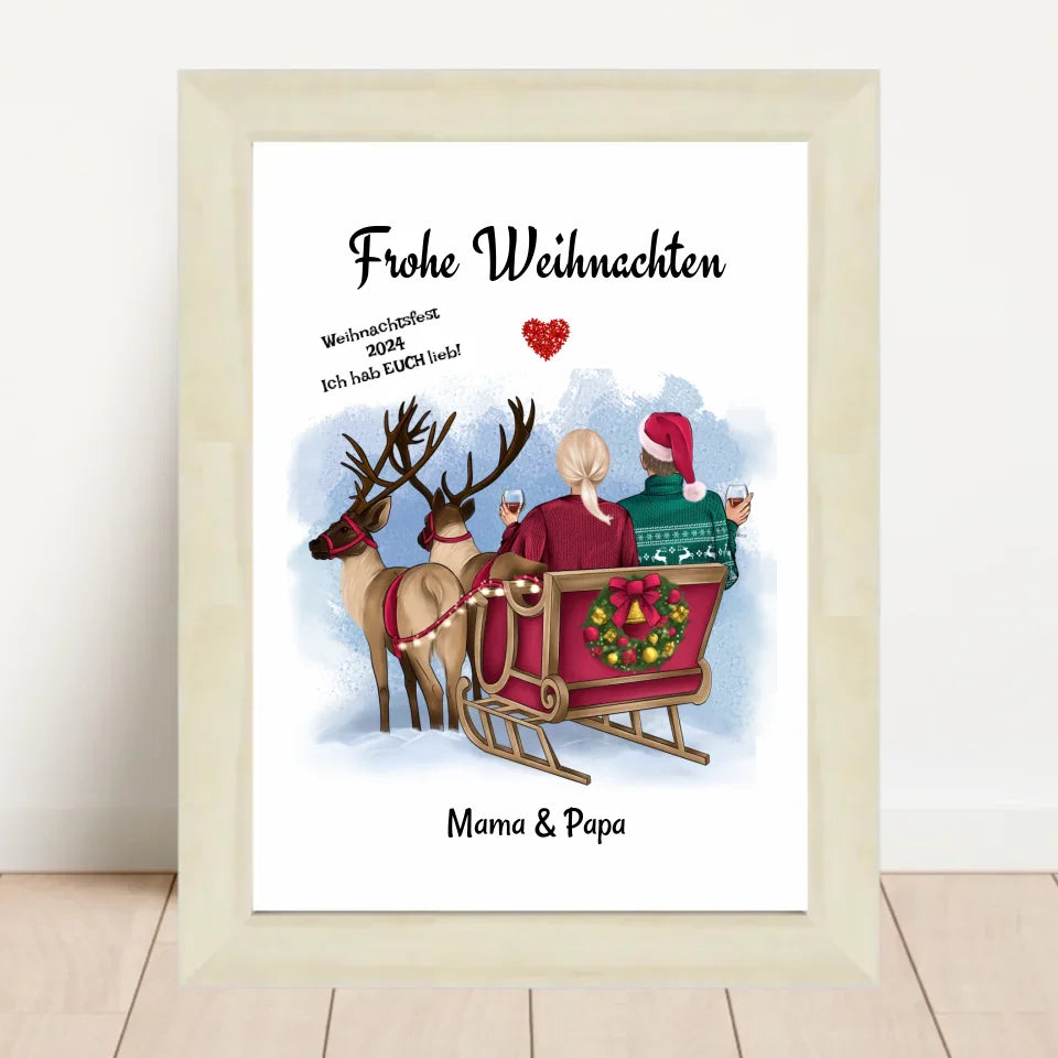 Poster mit Rahmen Hellholz 2
