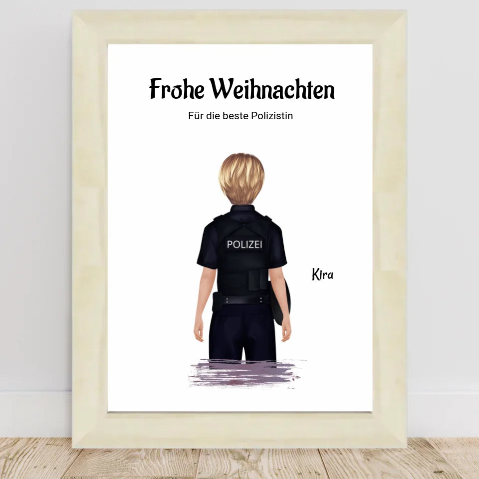 Poster mit Rahmen Hellholz 1