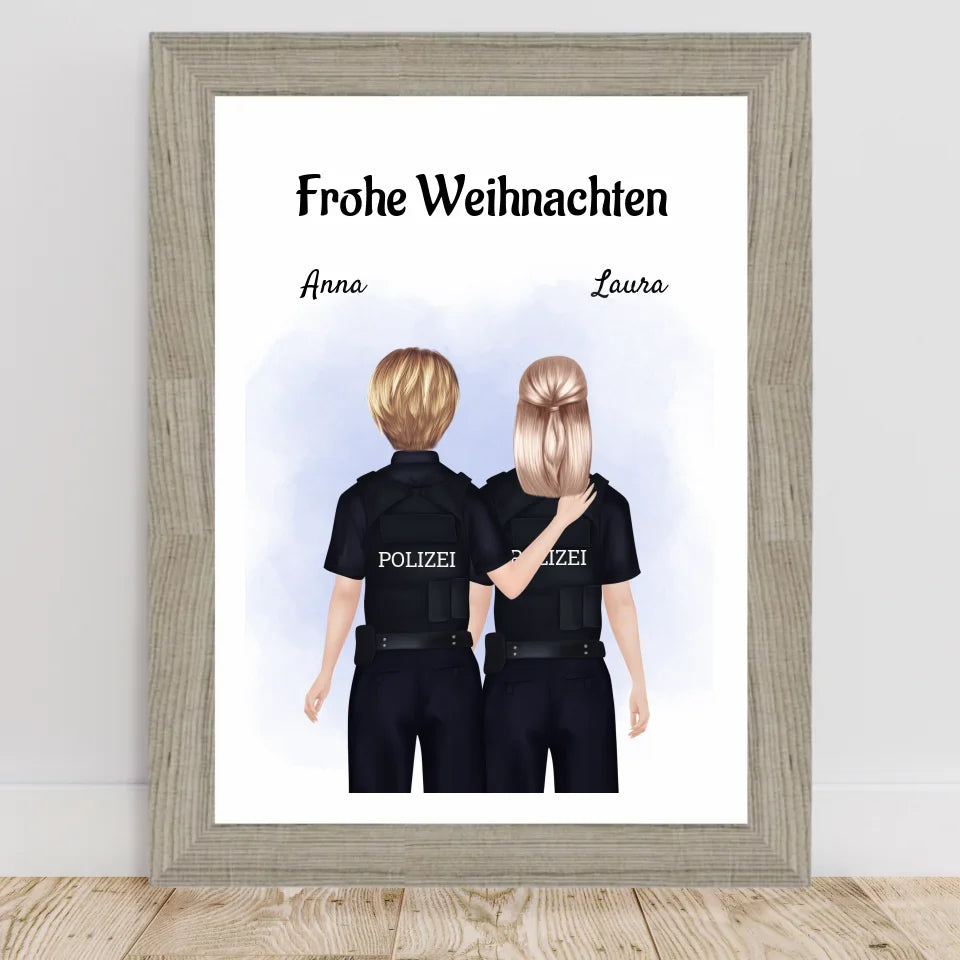 Poster mit Rahmen Beige 2