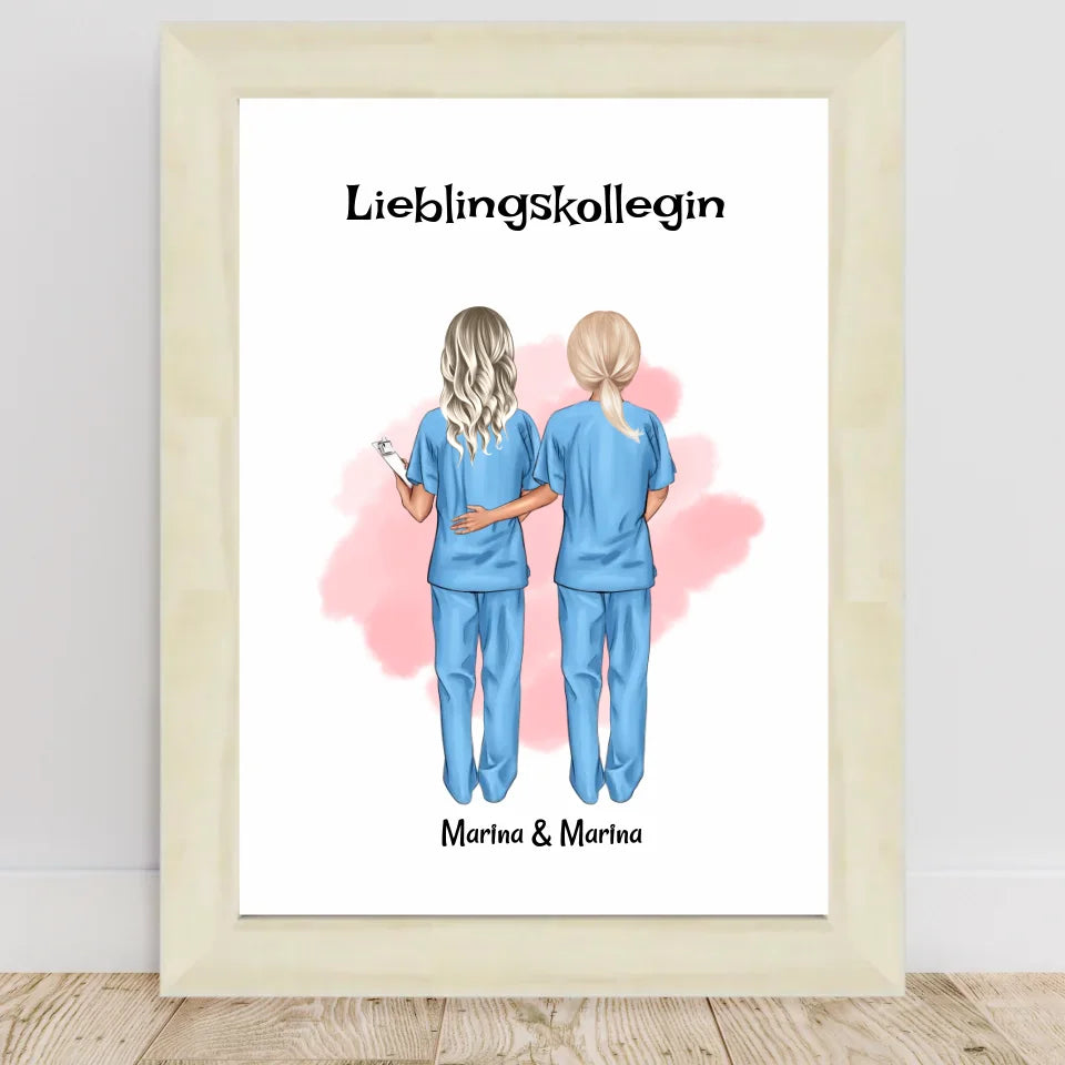 Poster mit Rahmen Hellholz 1