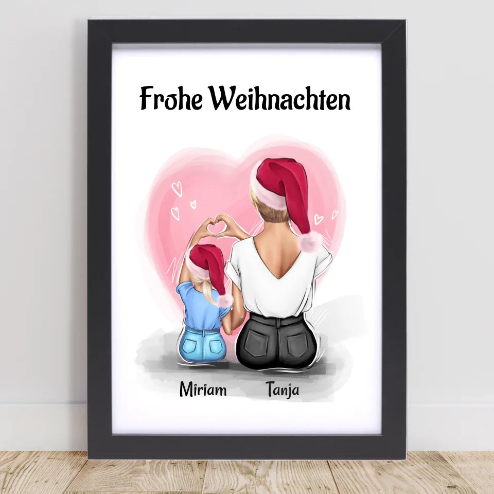 Poster mit Rahmen Schwarz 1