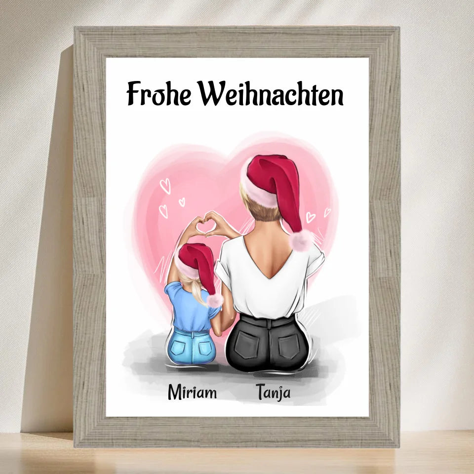 Poster mit Rahmen Beige 3
