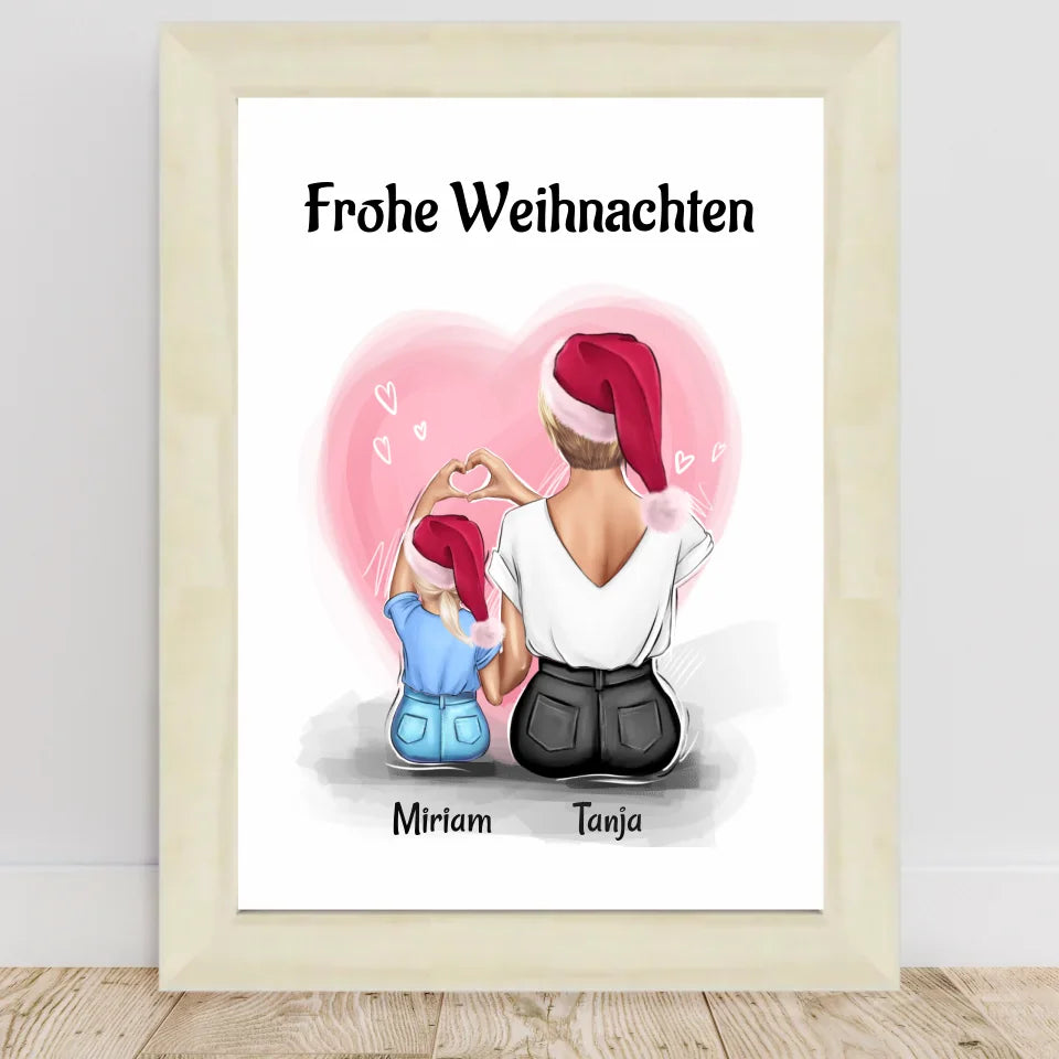 Poster mit Rahmen Hellholz 1