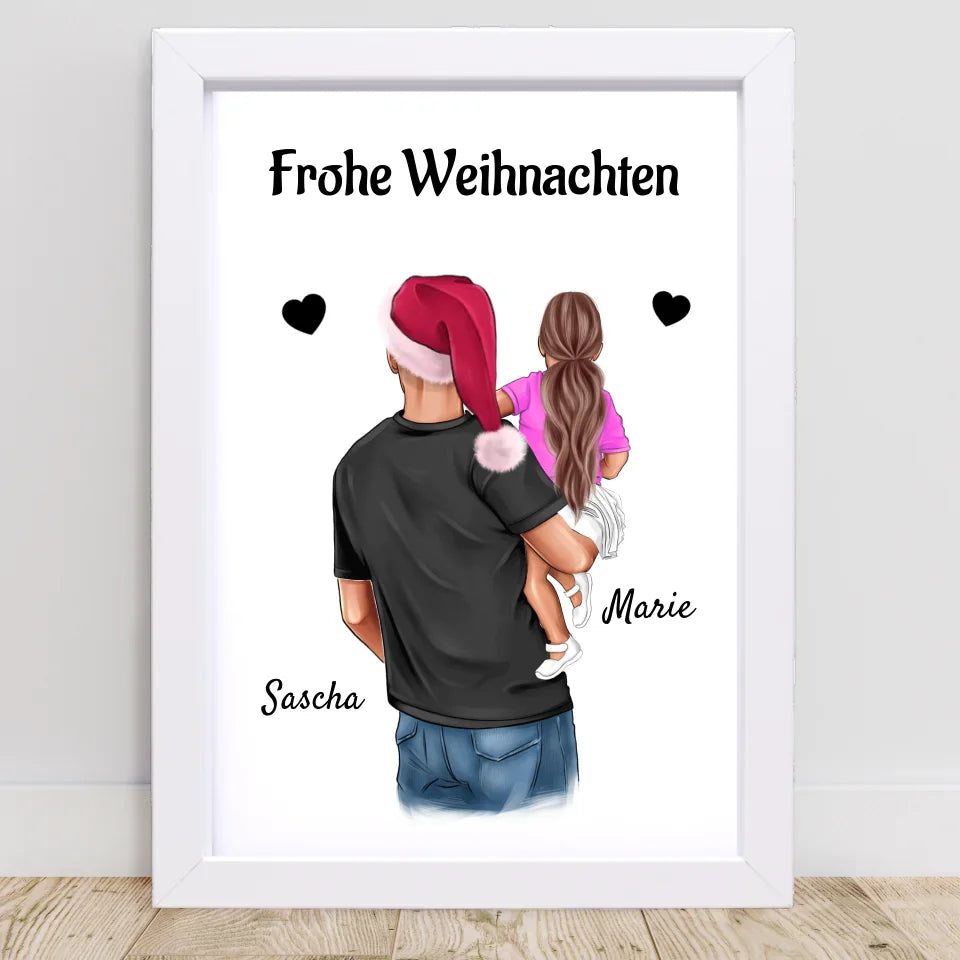 Poster mit Rahmen Weiß 2