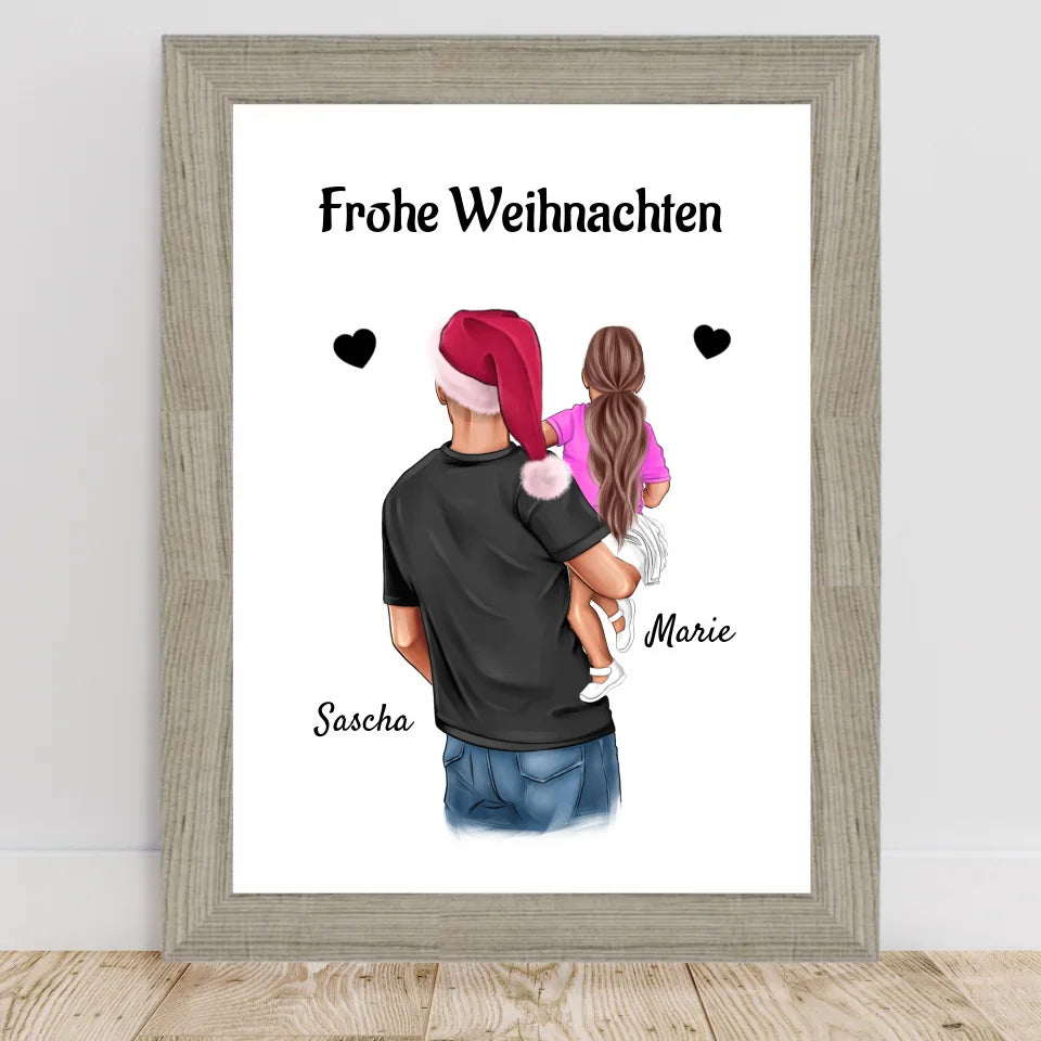Poster mit Rahmen Beige 2