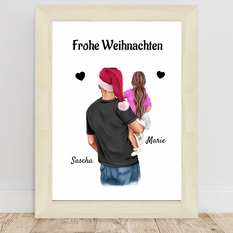 Poster mit Rahmen Hellholz 1