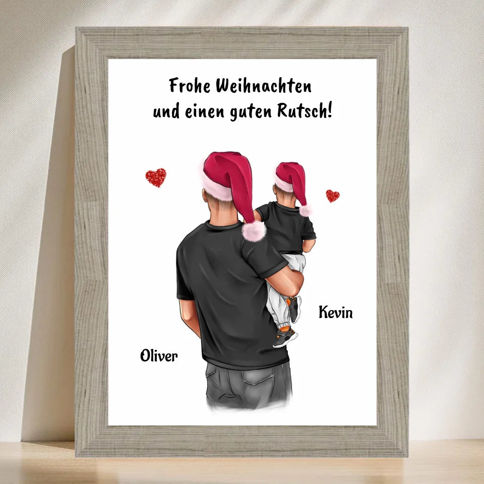 Poster mit Rahmen Beige 3