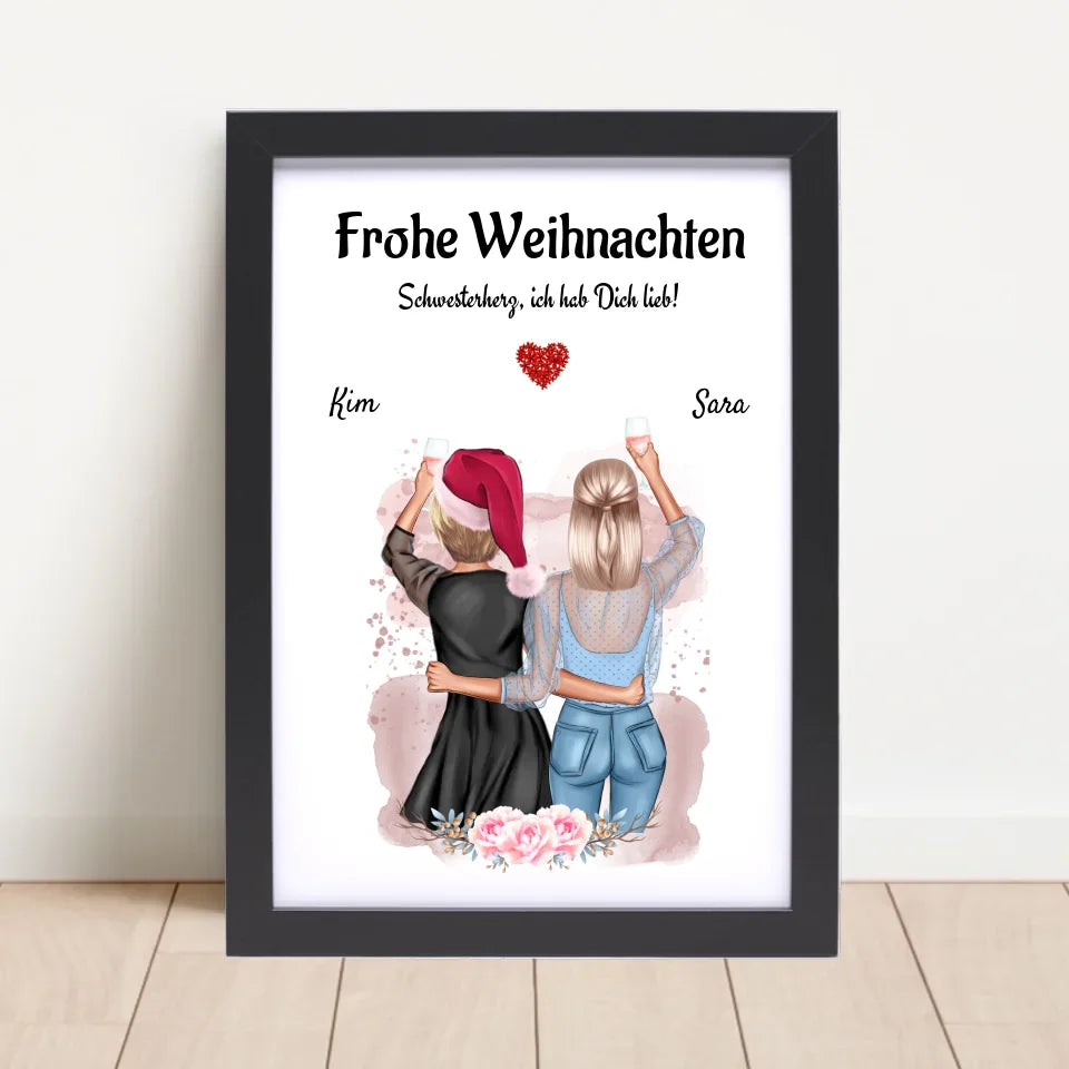 Poster mit Rahmen Schwarz 4
