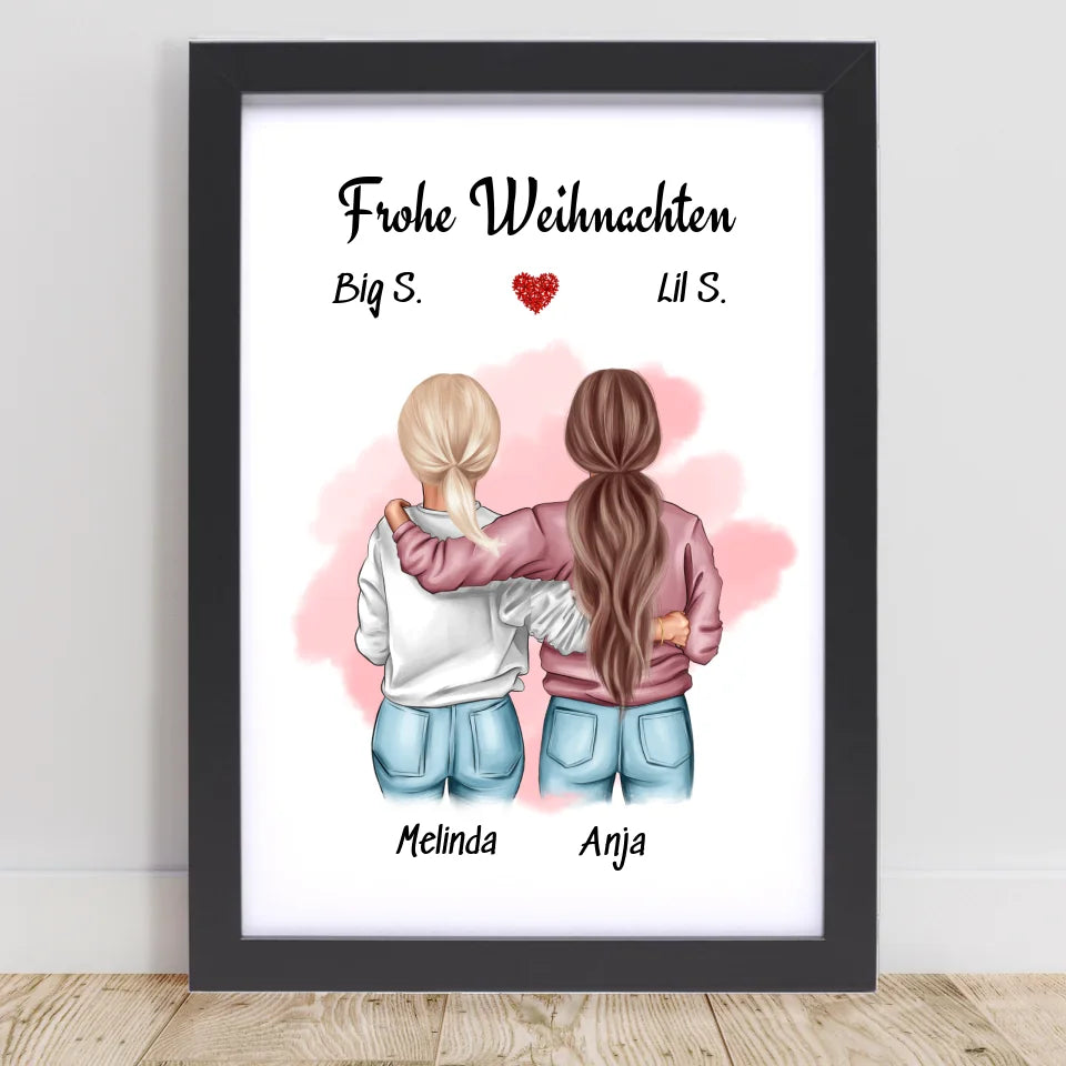 Poster mit Rahmen Schwarz 1