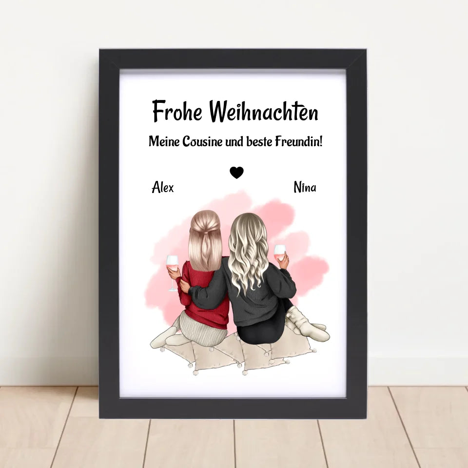Poster mit Rahmen Schwarz 4