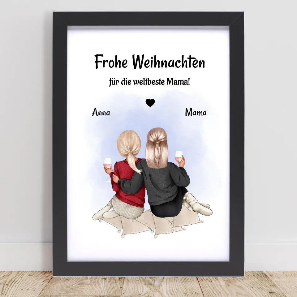 Poster mit Rahmen Schwarz 1
