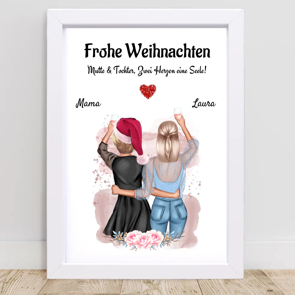 Poster mit Rahmen Weiß 2