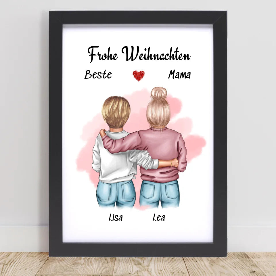 Poster mit Rahmen Schwarz 1