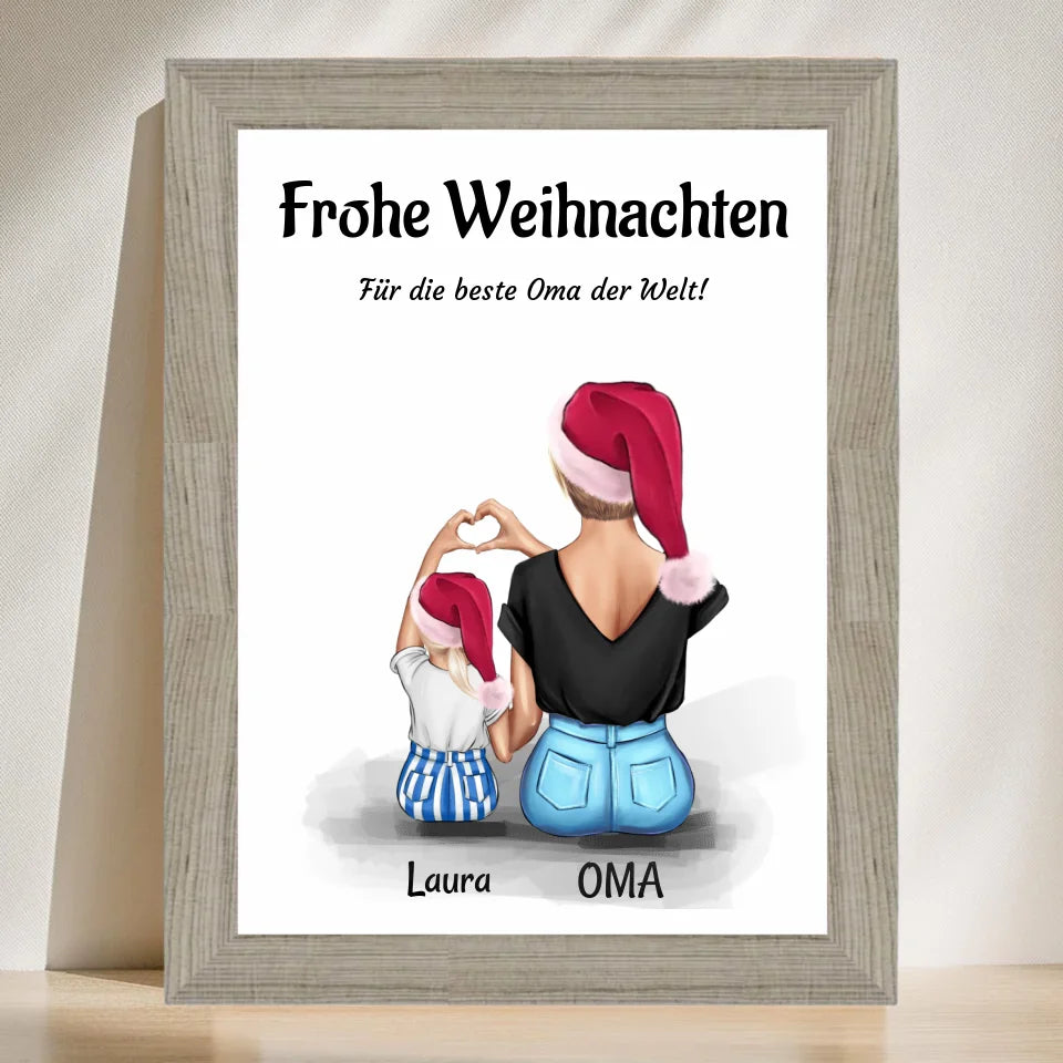 Poster mit Rahmen Beige 3
