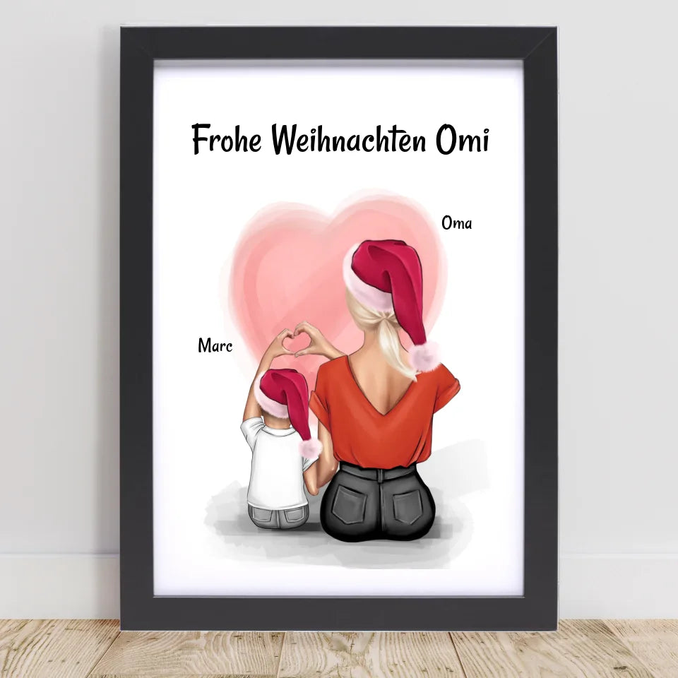 Poster mit Rahmen Schwarz 1